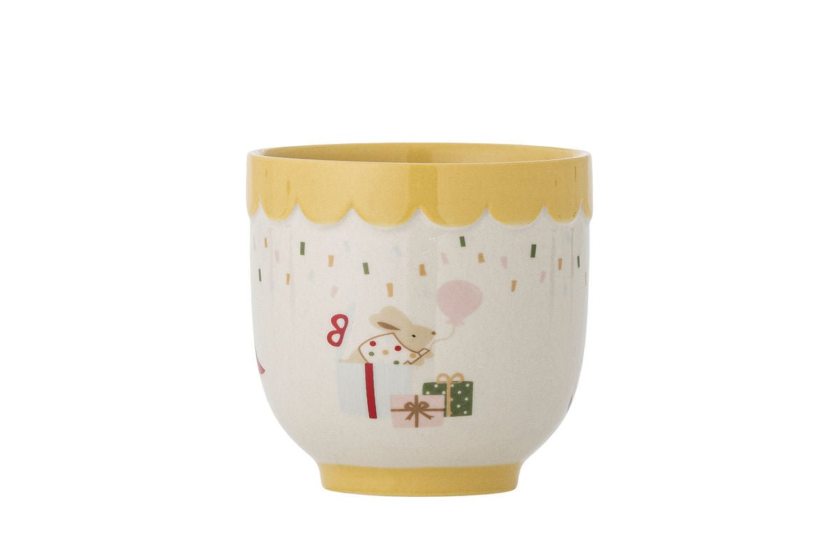 Suma Tasse aus Steingut, Klassische Gelbe Ausführung