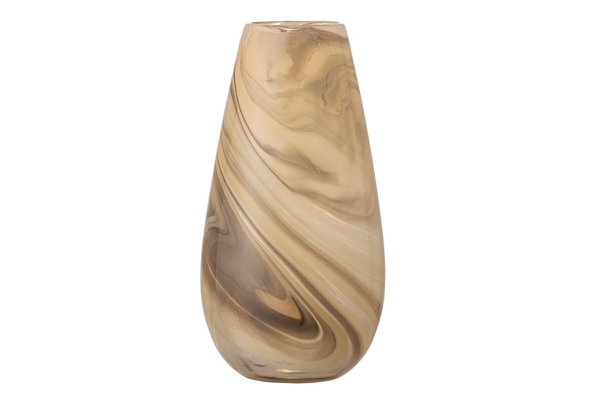 Vase „Ruhan“ – Braunes Glas
