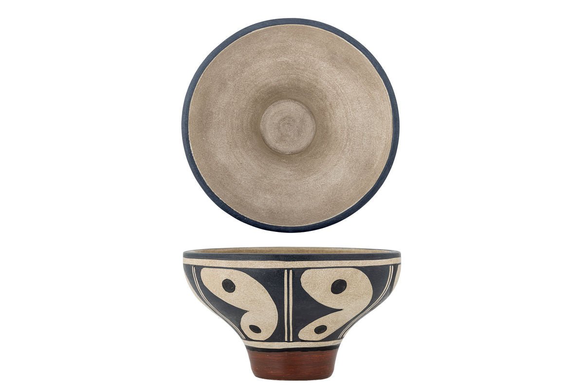 Aveno Terracotta Schale – Schwarz, Handgefertigt, Elegantes Design, Wohnaccessoire