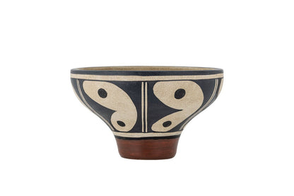 Aveno Terracotta Schale – Schwarz, Handgefertigt, Elegantes Design, Wohnaccessoire