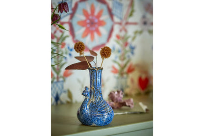 Vase Birdie aus Steingut