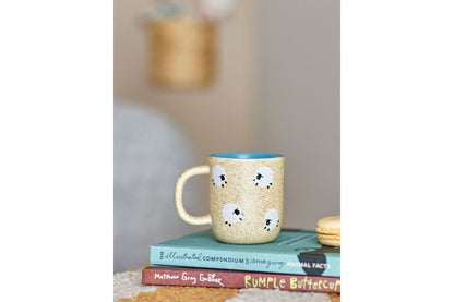 Luxusbetten24 Wolki Kindertasse mit Schafsmotiv, Natur