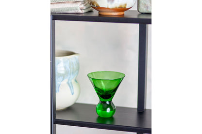 Luxusbetten24 Elvo Cocktailgläser Farbiges Glas Skulpturale Form 4er-Set