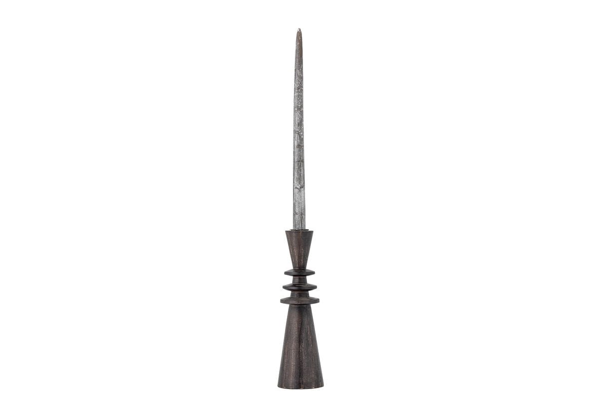 Kerzenhalter „Nerith“ – Schwarzes Mangoholz