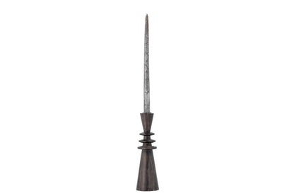 Kerzenhalter „Nerith“ – Schwarzes Mangoholz