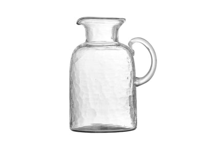 Luxusbetten24 Avelin Dekanter Mundgeblasenes Recyclingglas Transparent Wein Design