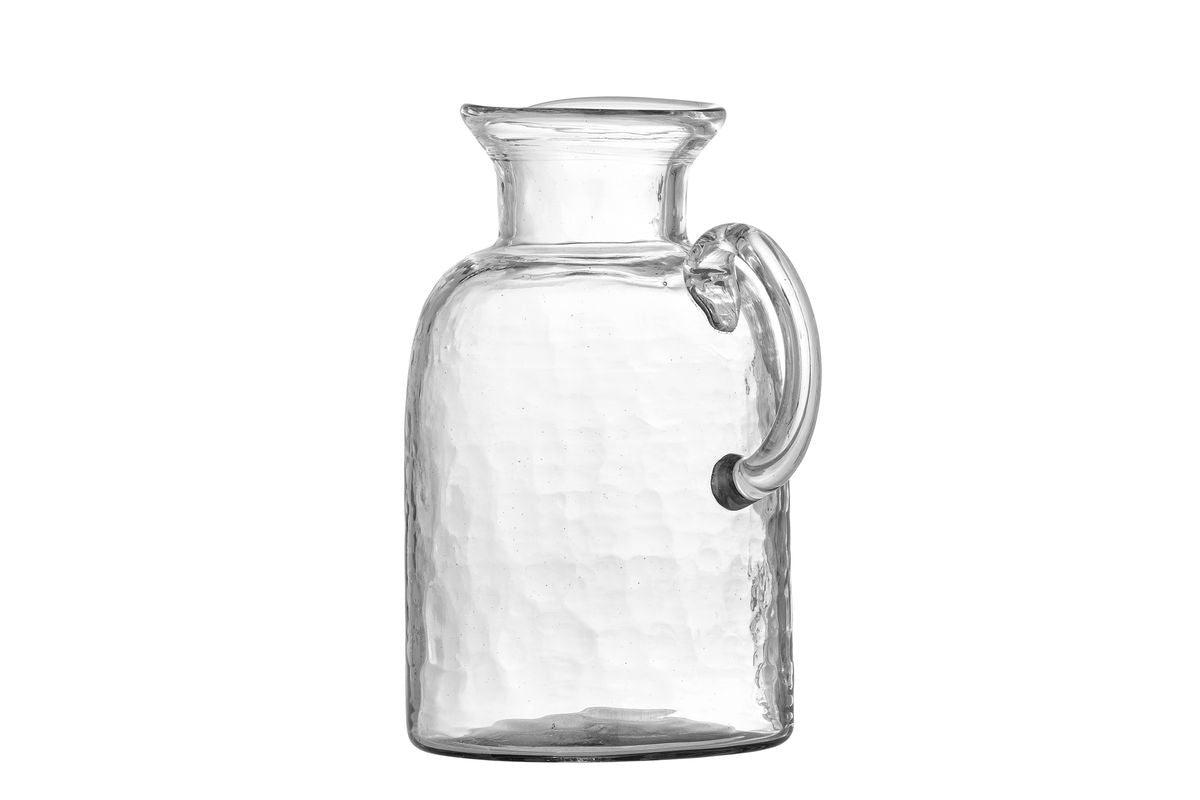 Luxusbetten24 Avelin Dekanter Mundgeblasenes Recyclingglas Transparent Wein Design
