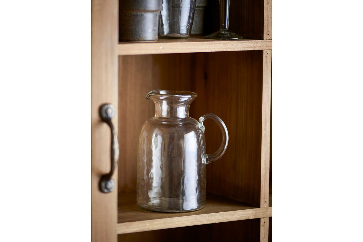 Luxusbetten24 Avelin Dekanter Mundgeblasenes Recyclingglas Transparent Wein Design