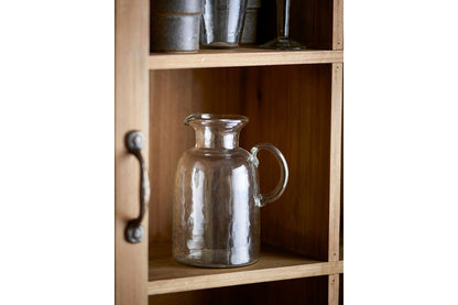Luxusbetten24 Avelin Dekanter Mundgeblasenes Recyclingglas Transparent Wein Design