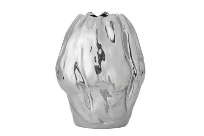 Argon Vase Silbernes Steingut Silber Design