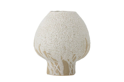 Luxusbetten24 Lina Vase Naturfarbenes Steingut Natur