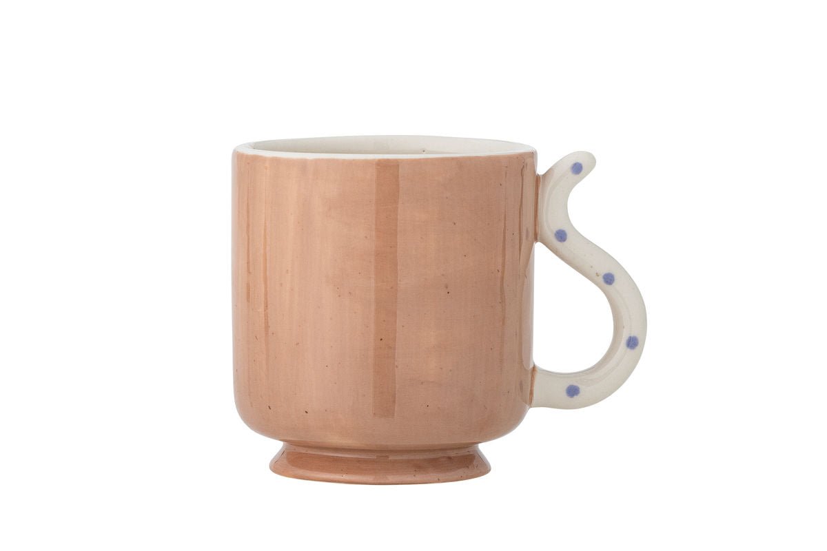 Becher-Set Aldra – Katzenmotiv aus Steingut (4‑teilig)