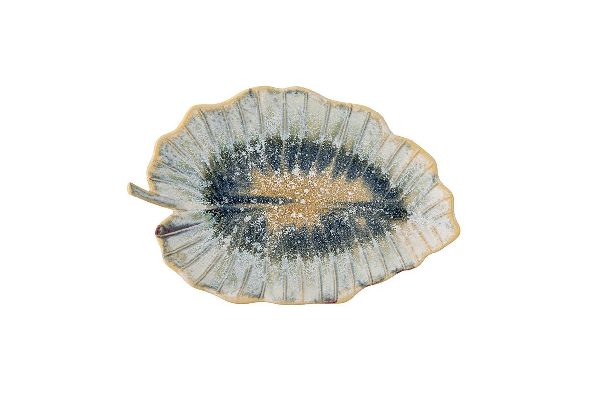 Luxusbetten24 Sunae Servierplatte aus Steingut, Blau