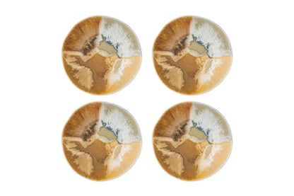 Schalen-Set „Limone“ – Gelbes Steingut (4‑teilig)