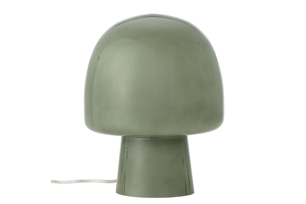 Tischlampe Nysa Moderne Glasleuchte Pilzform Blau Wohnzimmer Dekor