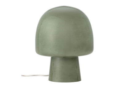 Tischlampe Nysa Moderne Glasleuchte Pilzform Blau Wohnzimmer Dekor