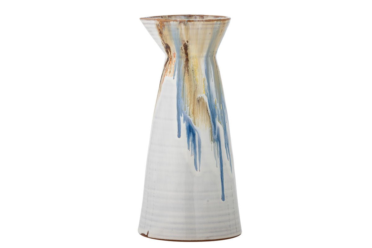 Krug Auris Steingut mit reaktiver Glasur Blau & Gold