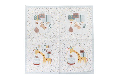 Luxusbetten24 Kinder-Servietten Party Friends Blaues Papier 20er-Set Blau