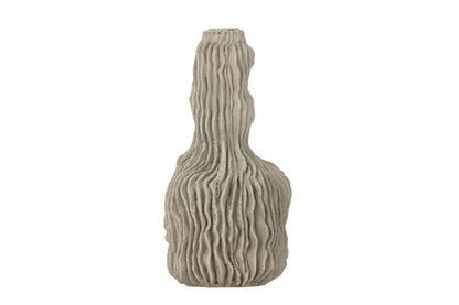 Kerzenhalter Nora Graues Polyresin Grau