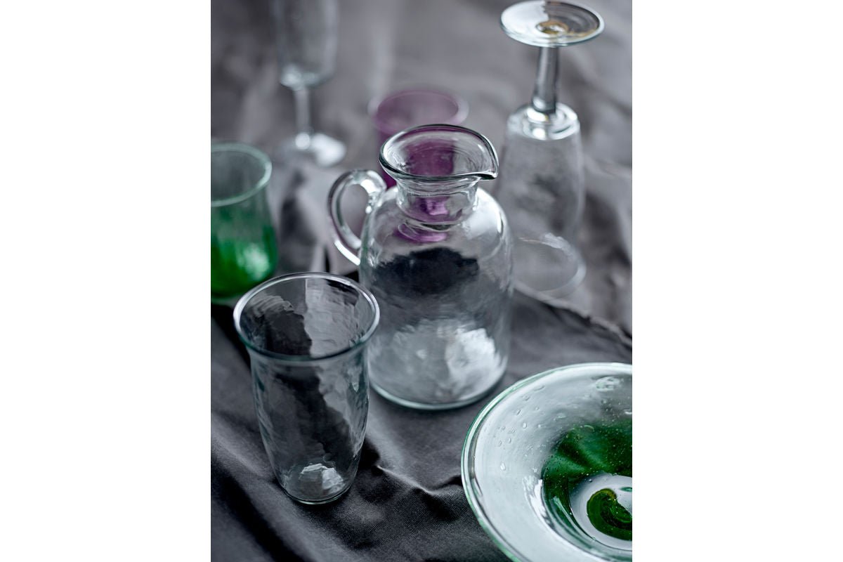 Luxusbetten24 Arimo Teller-Set Buntes Glas 2-Teilig
