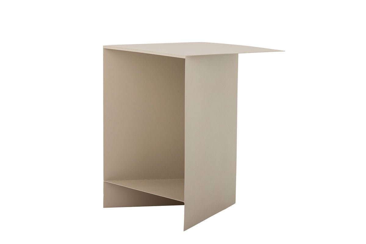 Luxusbetten24 Aira Beistelltisch Metall Naturton Beige