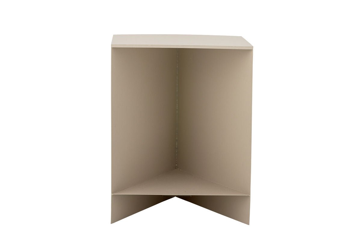 Luxusbetten24 Aira Beistelltisch Metall Naturton Beige