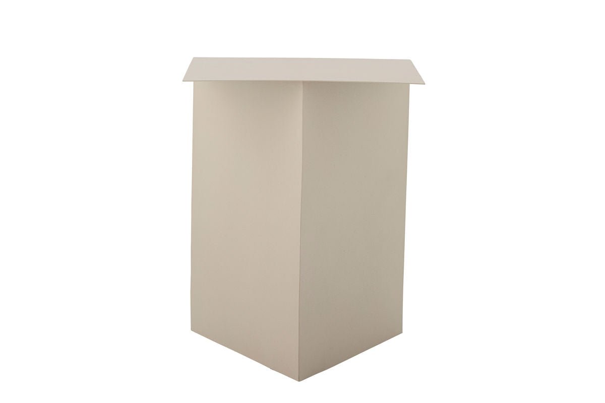 Luxusbetten24 Aira Beistelltisch Metall Naturton Beige