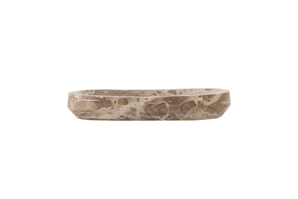 Ardesia Tablett Polierter Naturmarmor in Hellen Ton Naturton