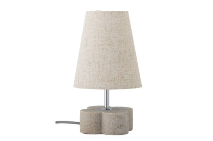 Tischlampe Keldinor – Elegante Beige Steingut Design