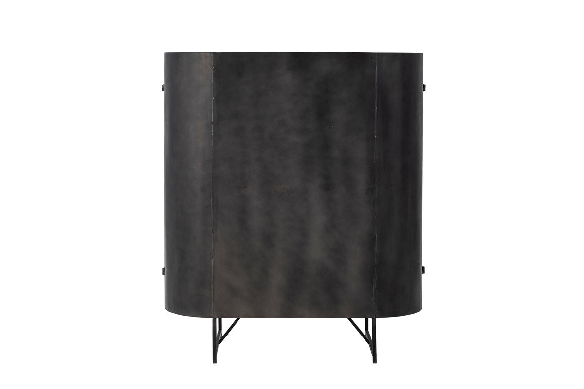 Luxusbetten24 Elvara Kommode – Metallrahmen mit Wiener Geflecht, Naturton