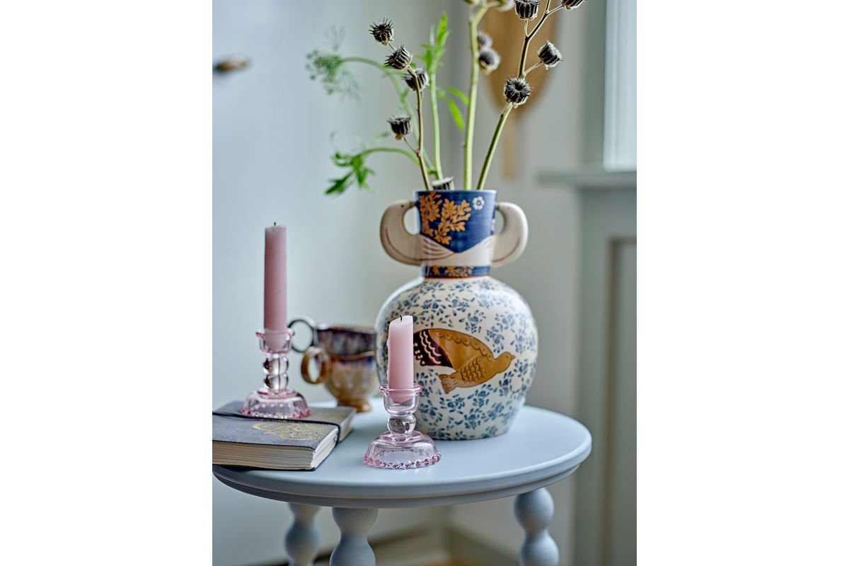 Vase Granny – Handbemalte Steingutvase, 25 cm, 1,5 kg für stilvolle Wohndekoration