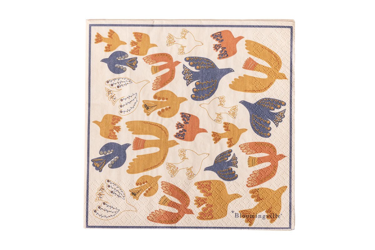 Viva Papierserviette Bunt 33×33 cm 20 Stück Grafisches Design