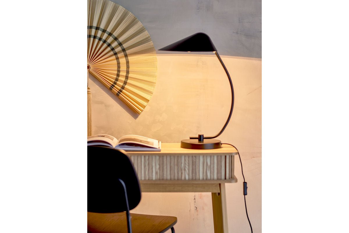 Luxusbetten24 Gazi Tischlampe Asymmetrisch Moderne Schwarz
