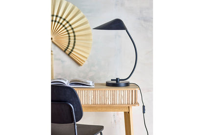 Luxusbetten24 Gazi Tischlampe Asymmetrisch Moderne Schwarz