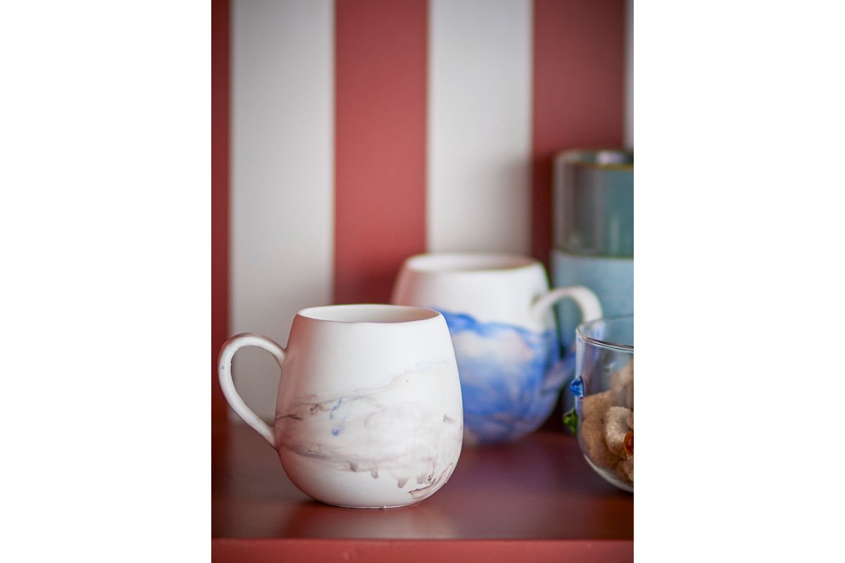 Arvona Tassen‑Set Braun Steingut 4‑Teilig Für Kaffee Im Set