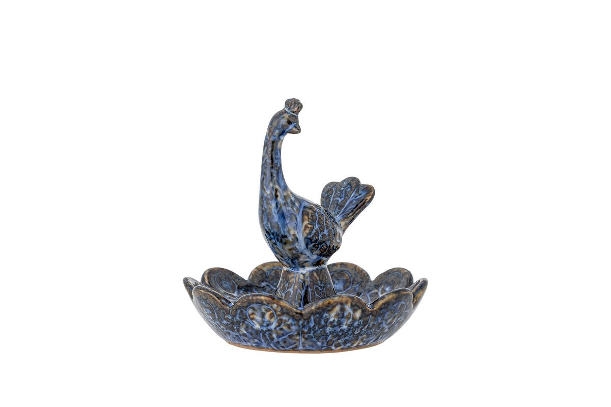 Luxusbetten24 Keldor Schale aus Steingut, Blau, Handgefertigt Design