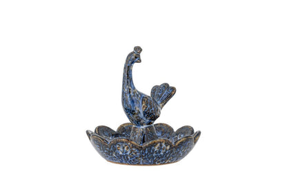 Luxusbetten24 Keldor Schale aus Steingut, Blau, Handgefertigt Design