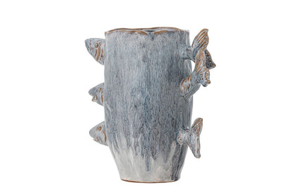 Vase „3 Fishes“ – aus Steingut