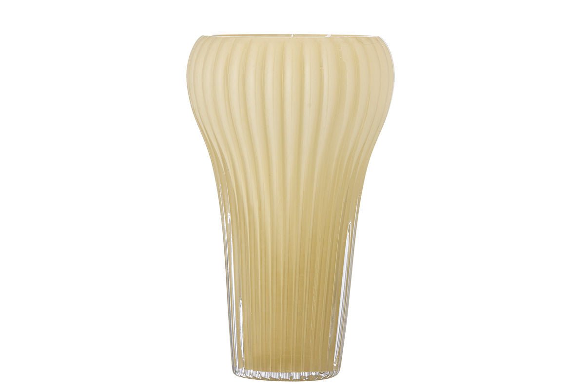 Luxusbetten24 Solene Vase Gelbes Glas Gelb