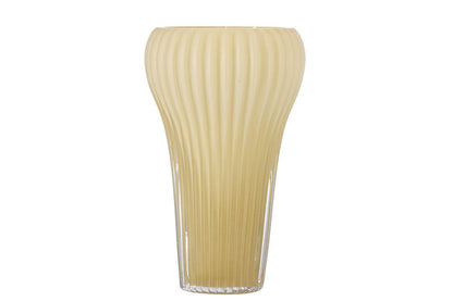 Luxusbetten24 Solene Vase Gelbes Glas Gelb