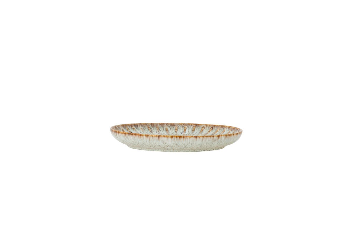 Luxusbetten24 Teller Arden Steingut Grau‑Beige Klassisches Modernes Essgeschirr