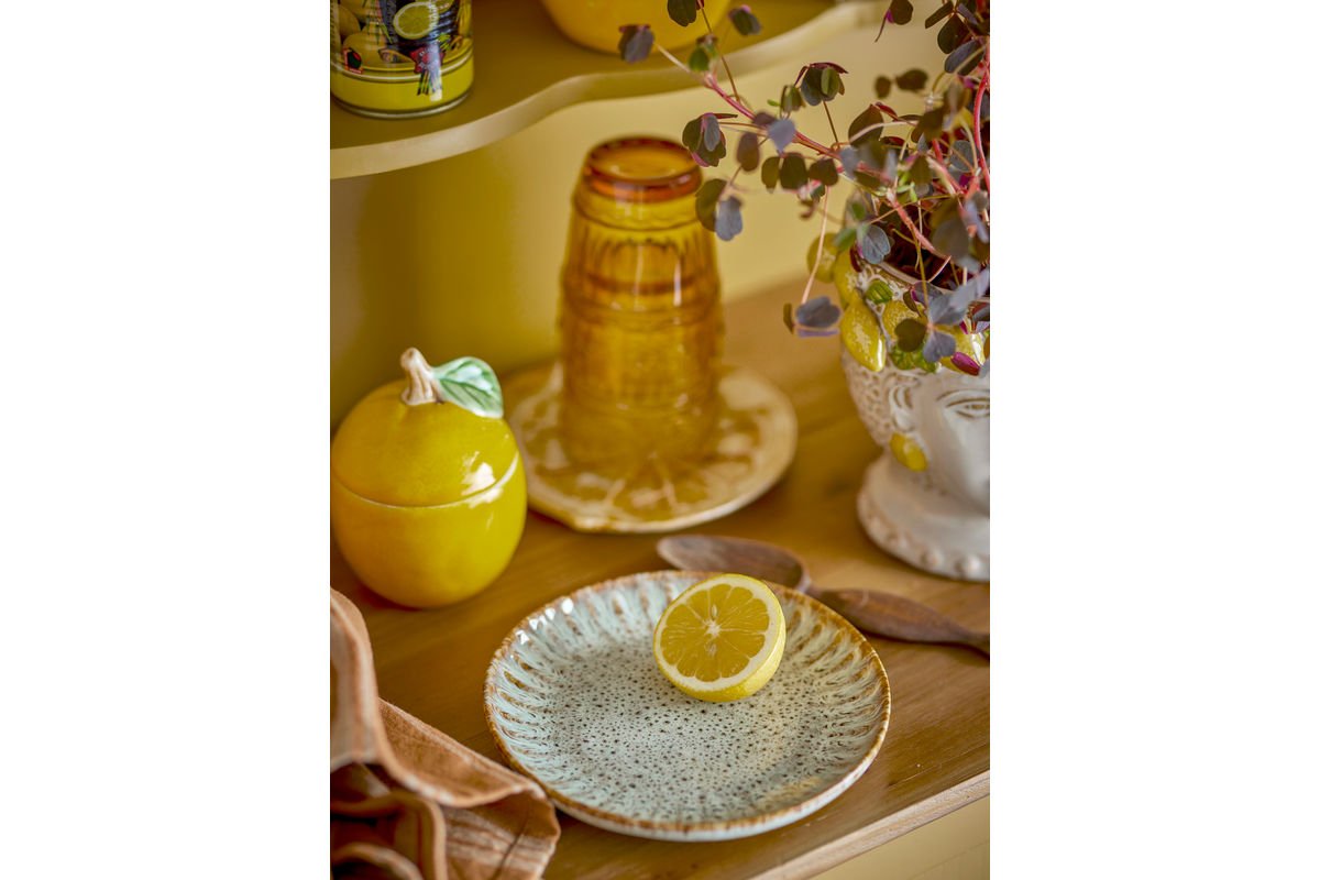 Luxusbetten24 Teller Arden Steingut Grau‑Beige Klassisches Modernes Essgeschirr