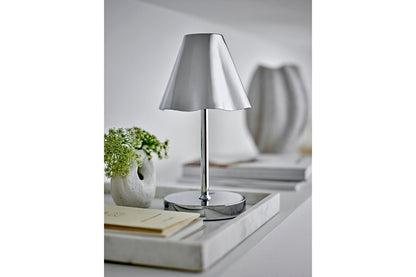 Luxusbetten24 Zola Vase, Rundlich, aus Steingut, Weiß