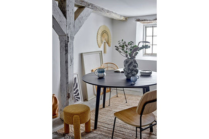 Luxusbetten24 Grey Value Vase Steingut, Dunkelgrau