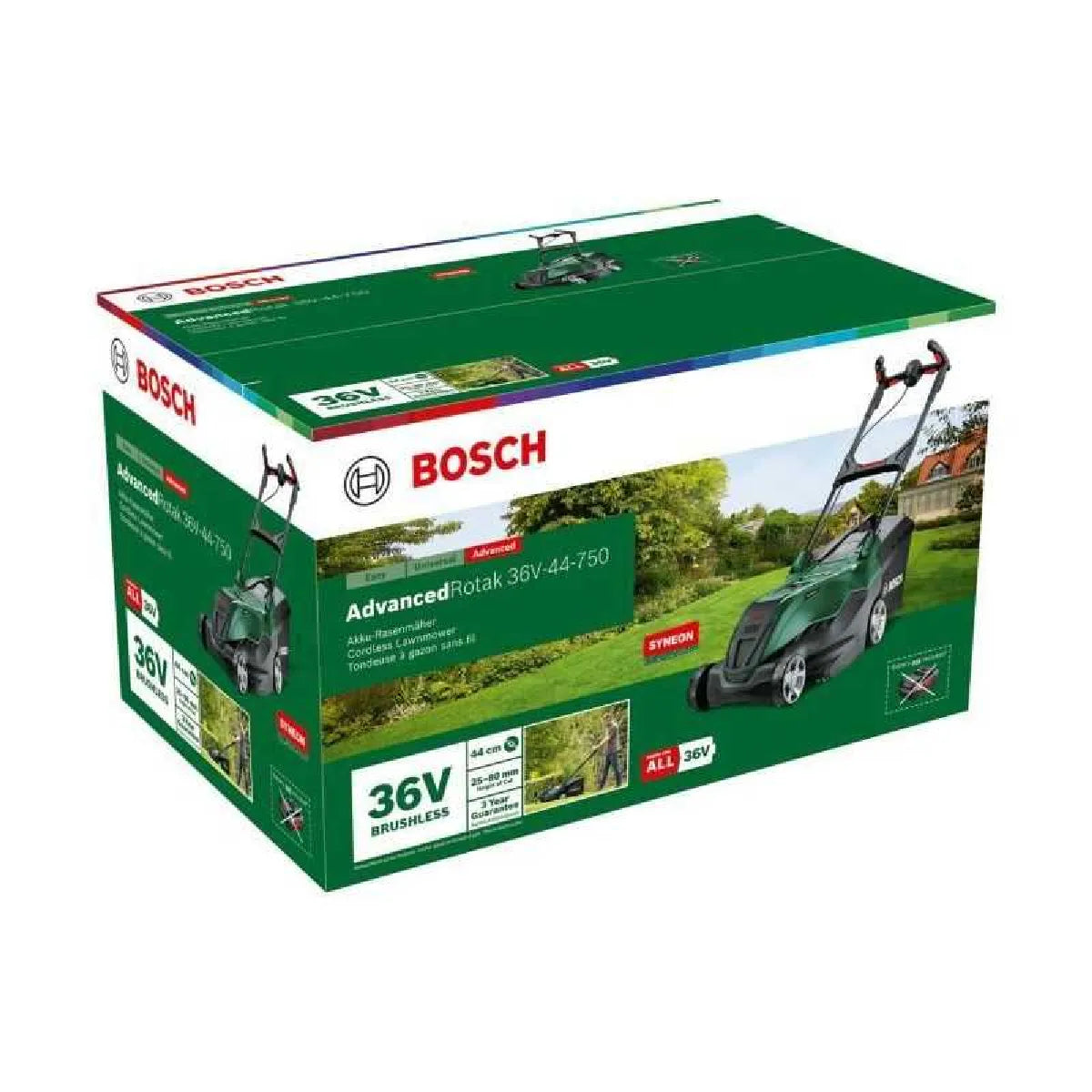 Bosch Cortacésped Sin Cable 44 cm Bolsa 50 L