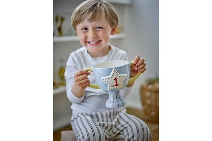 Kinder-Blumentopf Champion Leo – Keramik in Pokalform