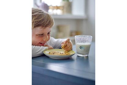 Kinder-Trinkglas Nizza – Mundgeblasenes Glas mit Fischmotiv