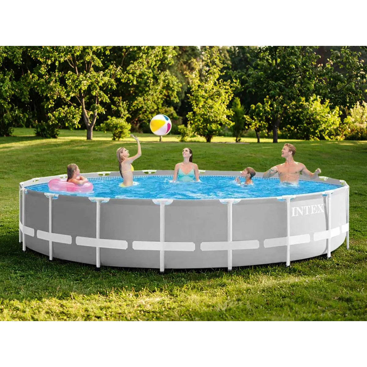 Intex Prism Frame Piscina Redonda Ø5.49x1.22m PVC Triple Capa