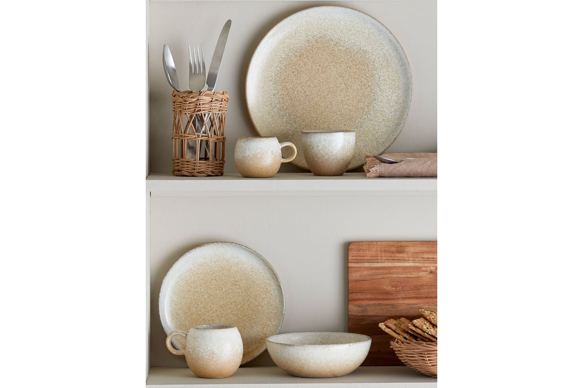 Luxusbetten24 Soléa Espressotasse aus Steingut, Braun, für Espresso
