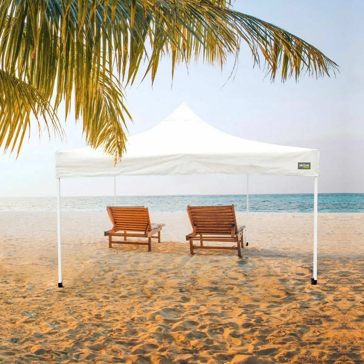Aktive Pergola Tonnelle Blanco Acero 300x320x300 cm